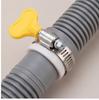 Drain Hose Extension Set 10Ft Universal for Washing Machine Refrigerator Dishwasher - Flexible PVC Tubing with Bracket Connector Hose Clamps