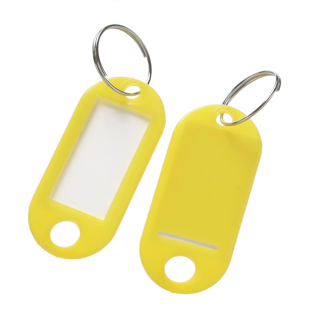 10/50pcs Colors Plastic Key Tags With Card Label For Diy Keychain Kit Luggage Tag El Number Classification