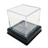 8cm Clear Baseball Box Holder Dustproof Acrylic Signed Ball Square Boxes