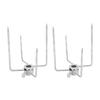Rotisserie Fork 4 Claws 304 Stainless Steel Electroplated Grill Rotisserie Meat Fork for 0.4in Spit