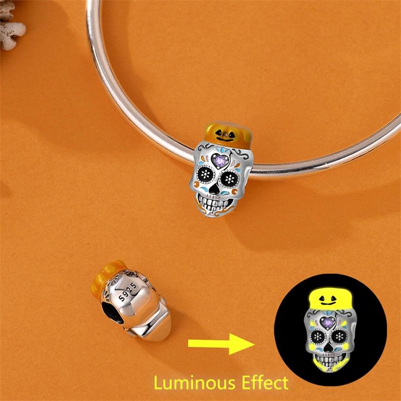 Halloween Series Skullhead Butterfly Bead Component Pendant Bead Component High Quality Fine Jewelry Bead Components Designed For Authentic Original
