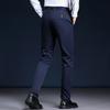 Осенние повседневные брюки мужские прямые брюки делового покроя мужские брюки свободные эластичные брюки осенне-зимний стиль