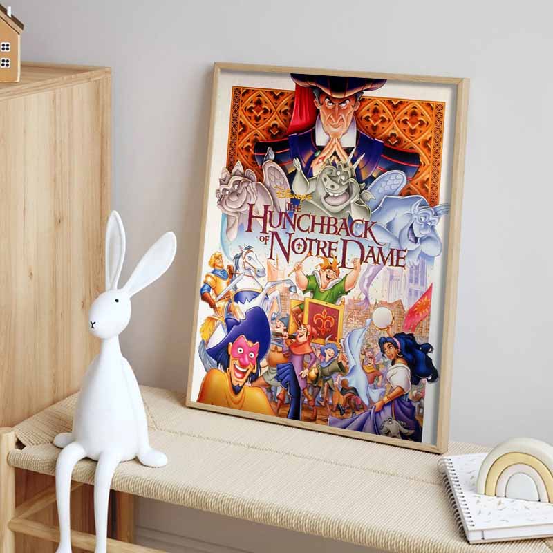 Disney Diamond Painting Original Poster of The Hunchback of Notre Dame Cute Cartoon Cross stitch Complete Set of Creative Mosaic 5D DIY HomeDecoration