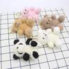 Plush Keychain 1PC Mini Pendant Bear Girl Doll with Keychain Animal Toy Bag Hanging Decoration Birthday Gift Small Dolls