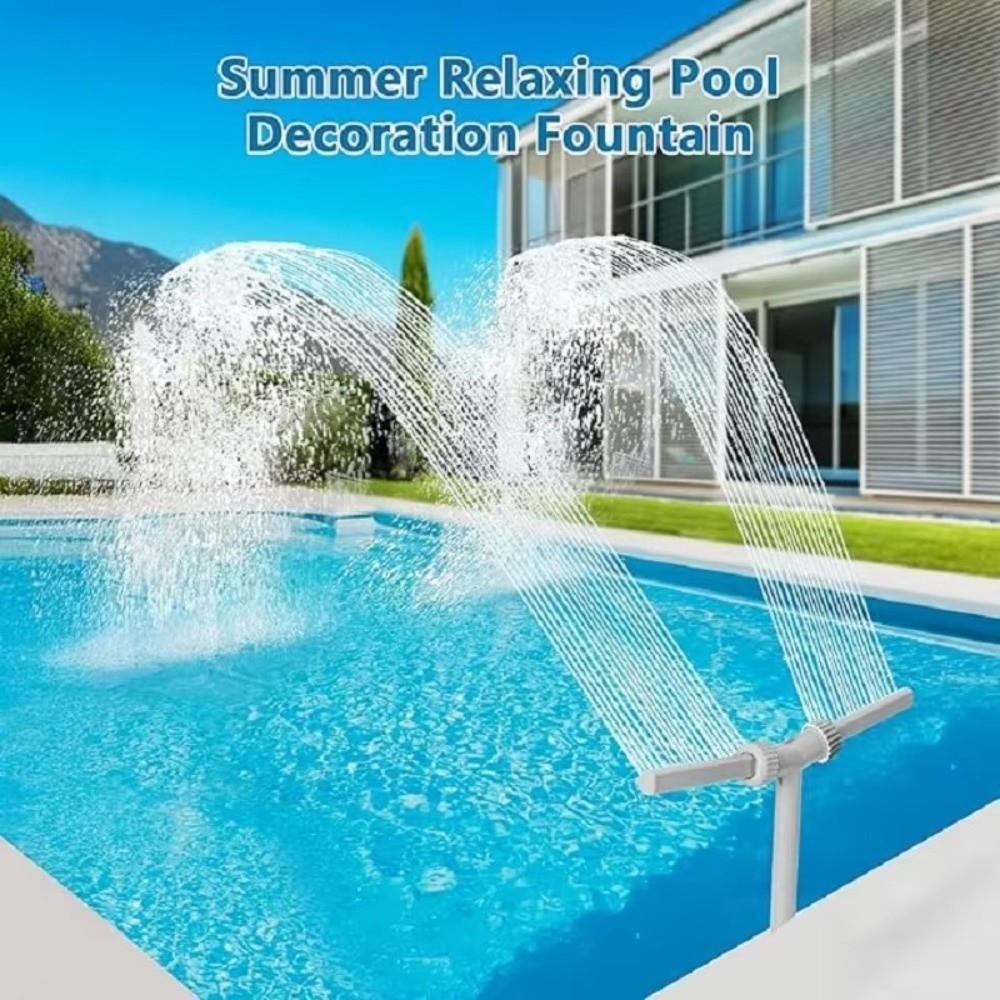 Dual Spray Pool Fountain Rotatable Pool Water Sprayer New Dual Spray Nozzle Swimming Pool