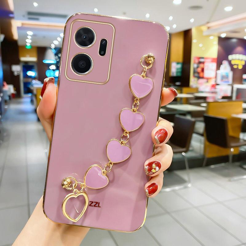 Чехол для телефона с ремешком на запястье для Honor X7A X8A X9A X7 X8 X9 X5 Honor X50i X40 X30i Play 6T 6C 5T Youth 4T, мягкая тонкая задняя крышка