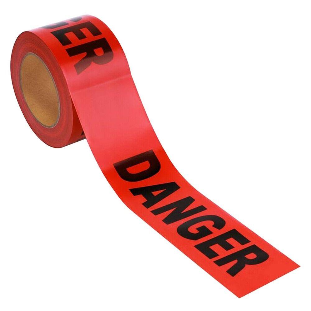 Non-Adhesive Caution Barrier Tape 7.5cm*100M Safety Warning Tape Danger Construction