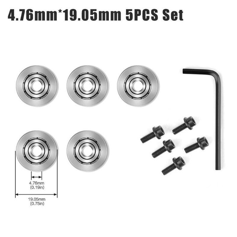 Шариковые подшипники для фрезерной фрезы, направляющие, набор ключей для подшипников, комплект принадлежностей 4,76 мм, 6,35 мм, 12,7 мм