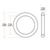 uxcell O-ring O-ring Rubber Packing Nitrile Rubber Metric Sealing Gasket