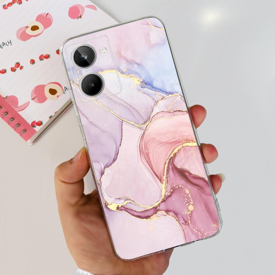 Милый чехол с рисунком Цветущего Кота для Realme 10 / Realme 10 Pro / Realme 10 Pro+ Мягкий Силиконовый TPU Чехол для Realme10 4G 10Pro Plus