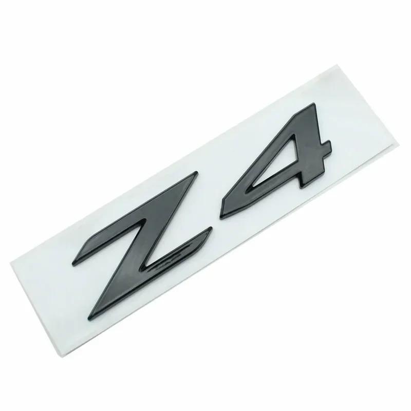 3D Adhesive Chrome Black Logo Z4 Emblem Letters Car Rear Trunk Badge Decal For BMW Z4 E85 E89 G29 Z4 Sticker Accessories OT4