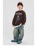 Fairy Tale Memory Boys' Fleece Sweatshirt – 2025 Autumn/Winter, Round Neck, Korean Style, for Middle & Big Boys.