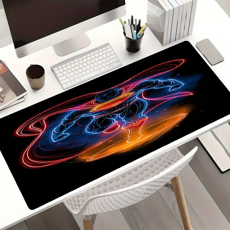 SUPERMAN Theme Mouse Pad, Non Slip Rubber Base, Multifunctional Office & Home Decor, Perfect for Workspace Personalization.