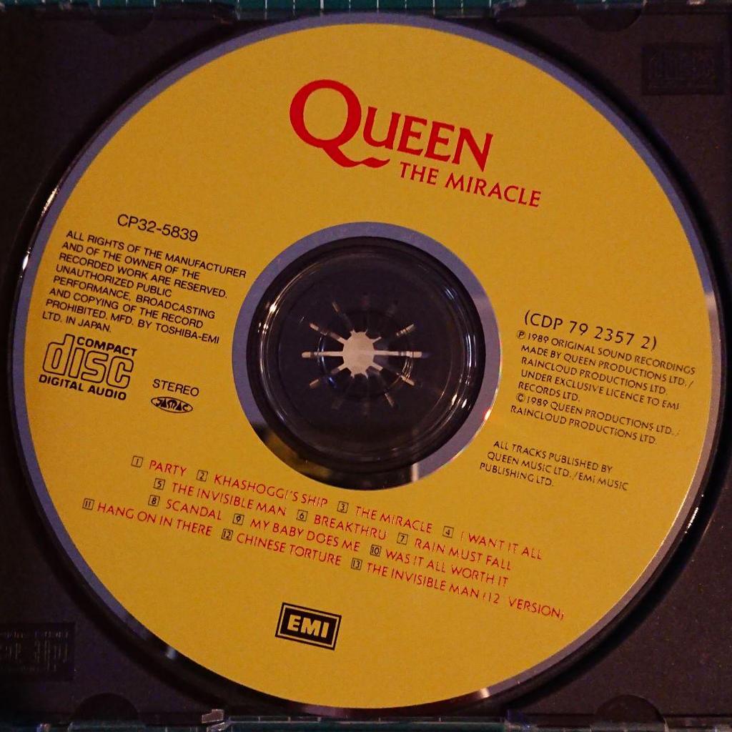 [USED] Queen "The Miracle" Queen the miracle