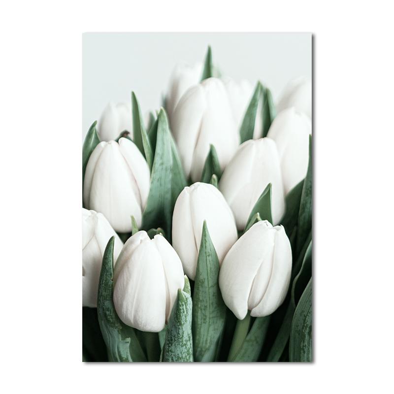 Скандинавские тропические растения, цветы, скандинавский постер, настенный художественный принт, зеленые листья, холст, картина для украшения гостиной, картина