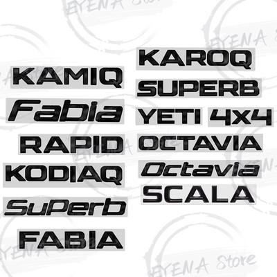 Dvhrs8 Для Fabia Octavia TSI Scala Kodiaq Karoq 4X4 Kamiq Yeti Rapid Superb Металлические Наклейки с Логотипом и Названием Эмблема на Задний Багажник Автомобиля