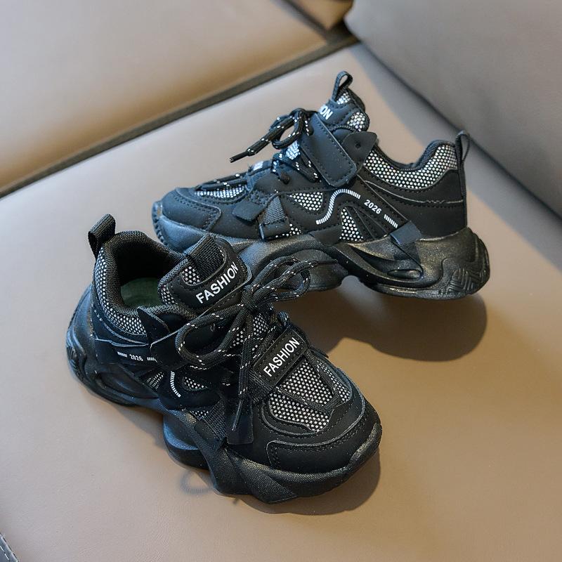 Кроссовки в стиле "Dad Shoes" на мягкой подошве, Спортивная обувь для мальчиков, Дышащая и нескользящая, Универсальная обувь для девочек