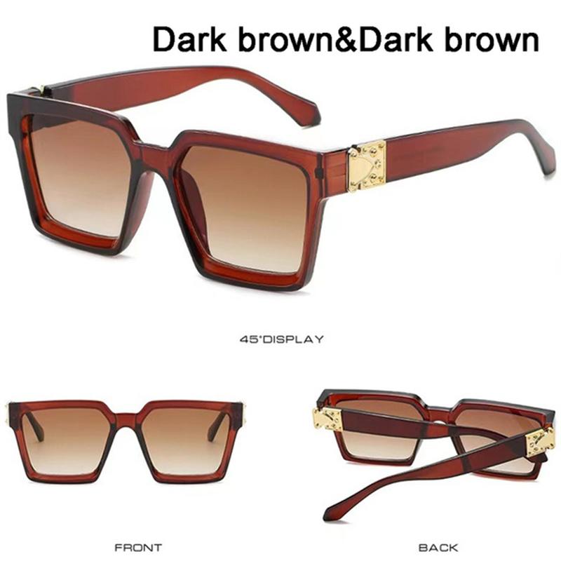 Мужские и женские солнцезащитные очки в классической оправе с большой оправой, модные аксессуары, солнцезащитные очки для женщин