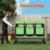YODOLLA 2-Tier Folding Chair Rack, Storage Cart Heavy Duty, Mobile Dolly