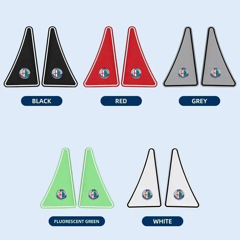 2Pcs Car Door Corner Cover Anti-collision Protection Stickers Accessory for Alfa Romeo 4C 159 Spider Giulia Giulietta 156 147 ofh853