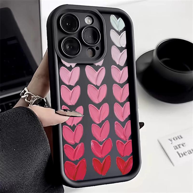 Чехол для телефона из силикона с масляной живописью для iPhone 11 13 14 Pro Max XS15 X XR 12 13 7 8 16 Plus SE с защитой объектива камеры