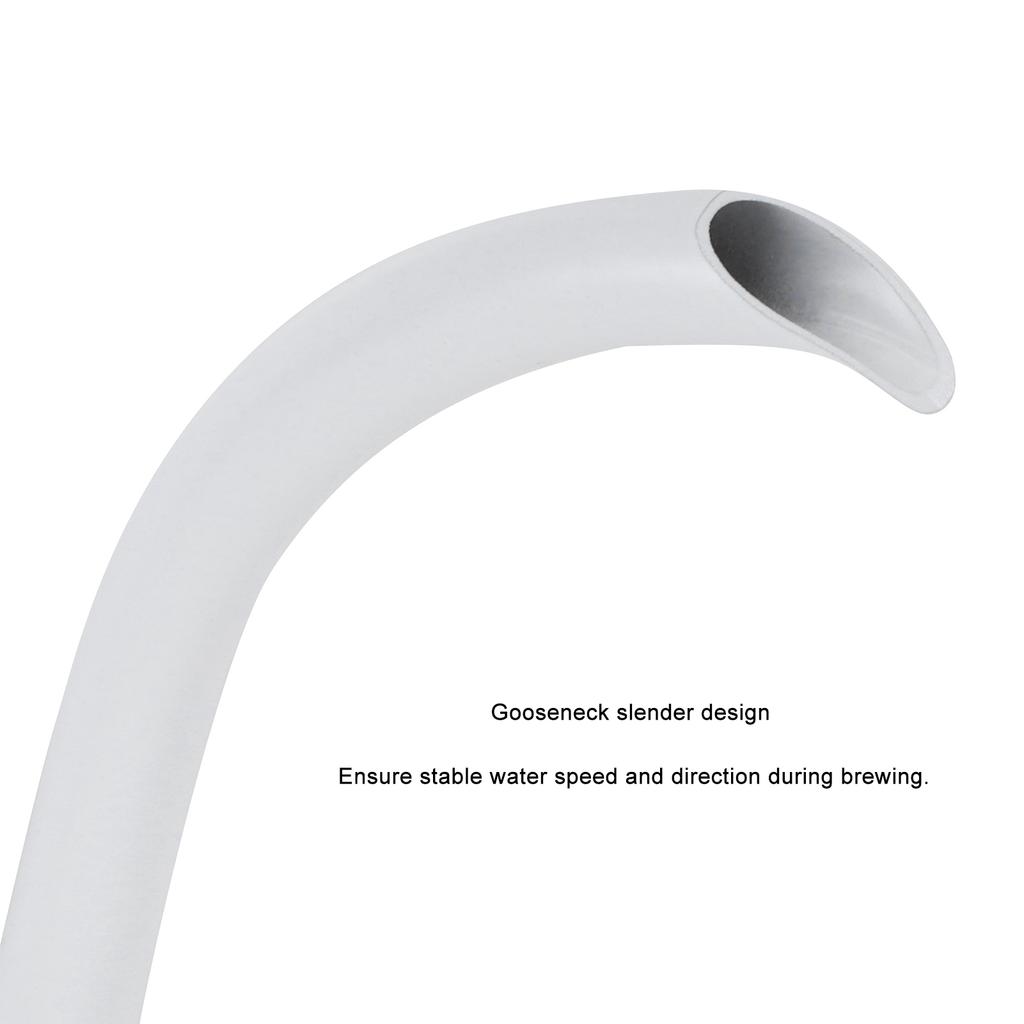 650ml Hanging Ear Hand Coffee Pot Stainless Steel Drip Type Coffeeware Tool with Thermometer