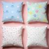 Sweet Pastel Paw Print Cushion Cover Comfortable Durable Pillow Cover MultiScene for Home Office Car Sofa