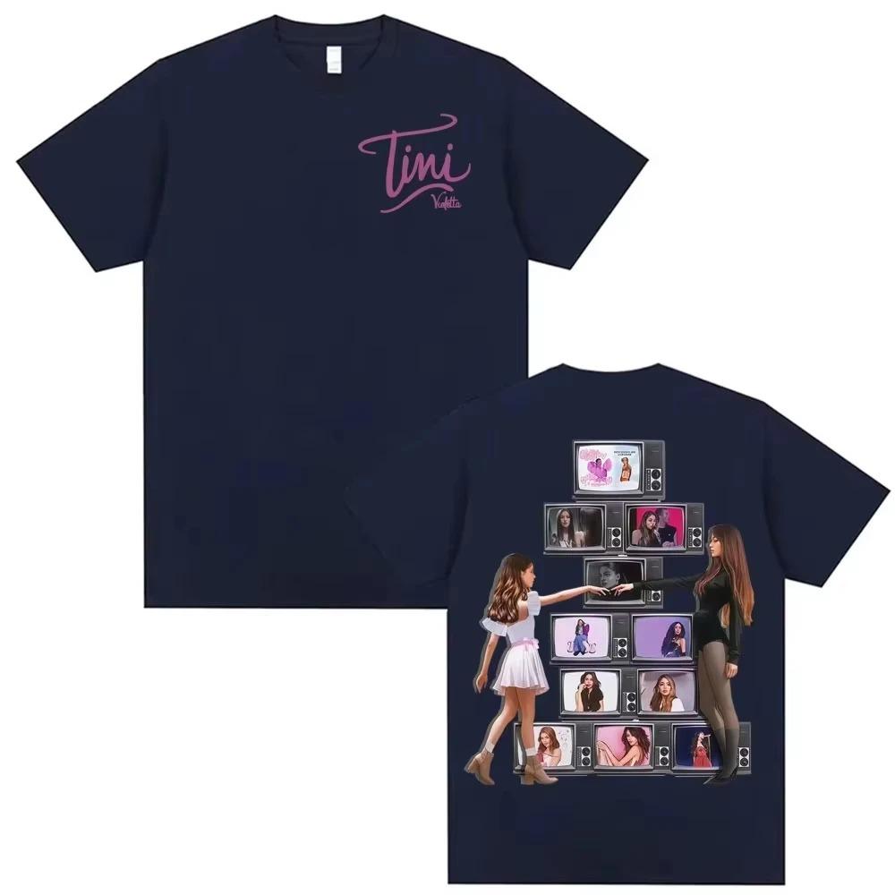 2026 Singer TINI STOESSEL La Triple T Futtura Tour Merch Cotton TShirt Unisex Harajuku Hip Hop Gothic Street Style TShirt