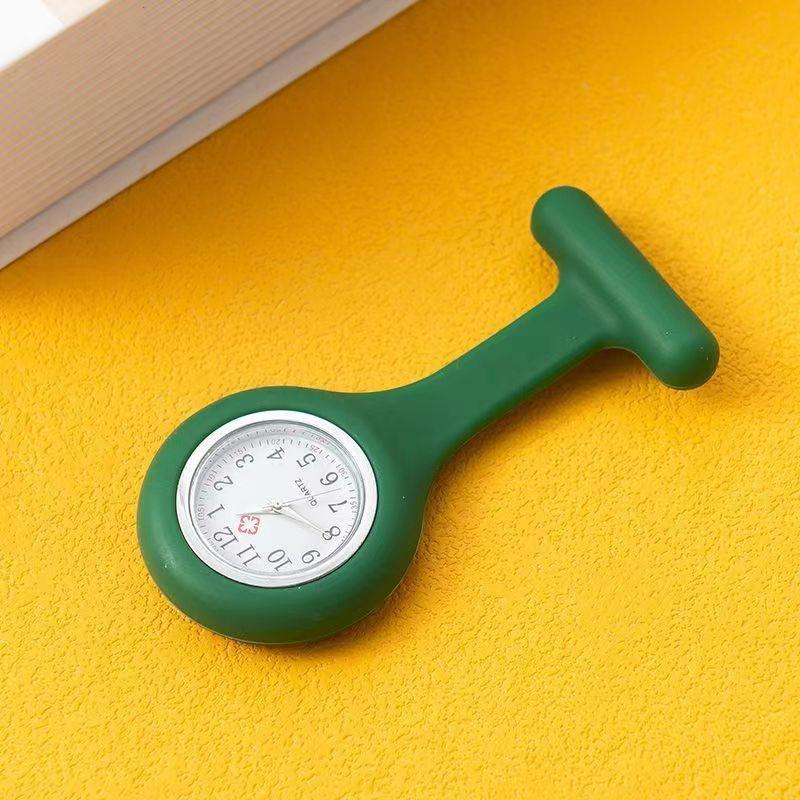 Силиконовые часы для медсестры с зажимом, медицинские карманные часы для студентов, женщин и мужчин, идеально подходят для униформы, больниц и клиник