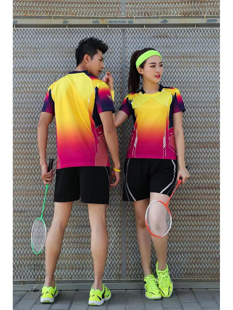 Quick-Dry Sweat-Wicking Sportwear Set for Men & Women - Tennis, Badminton, Ping Pong