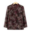 Women's autumn coat stand-up collar wear old lady top women