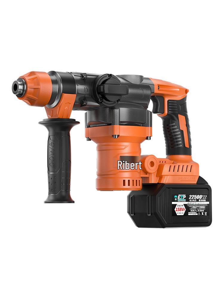Burkert Cordless Rotary Hammer Drill, Lithium-ion, Heavy-Duty Electric Demolition Hammer for Concrete, Dual-Use with Square Shank.