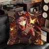 Ху Тао Genshin Impact Игровая Наволочка Квадратная Подушка Спальня Диван Отдых Комфорт Подушка Автомобиль Домашний Декор