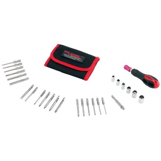 И Набор торцевых головок для сборки и обслуживания мебели E-Value 27 предметов Отвертка, биты, EMT-27