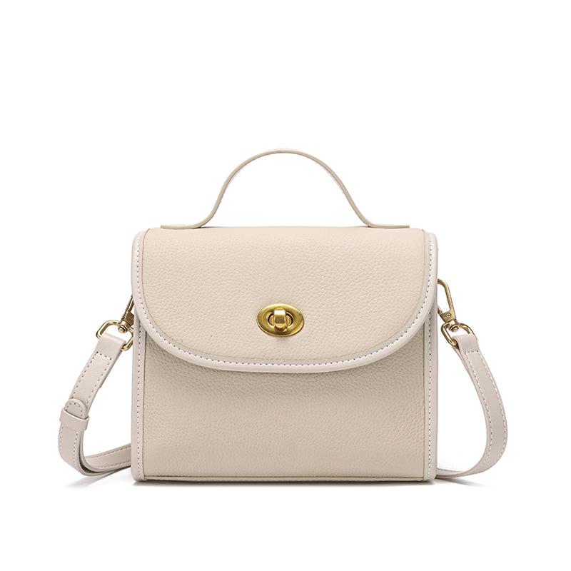 Genuine leather women's bag, 2025 new versatile fashion small square bag, high-end crossbody bag, women's cowhide handbag