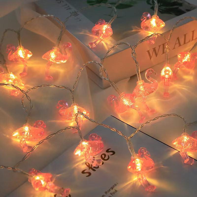 Летняя Гавайи Гирлянда Огоньки Ананас Фламинго Кокосовая Пальма Гирлянды Тропические Фрукты Огоньки Детский Гавайский Декор для Вечеринки по Случаю Дня Рождения