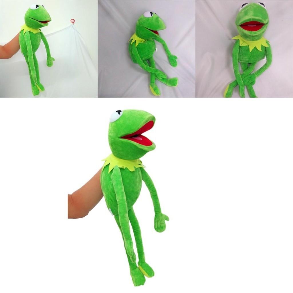 Delightful 60cm Big Kermit The Frog Plush Hand Puppet Perfect For Kids Playtime