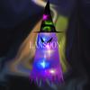 Halloween Decoration Luminous Hat Ghost LED Hat Garden Party Decoration Props Glowing Cute Witch Hat Halloween Pendant