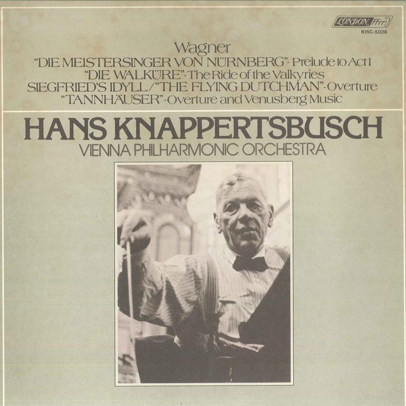 LP Record HANS KNAPPERTSBUSCH VIENNA PHILHAR Knappertsbusch Conducts Wagner K15C5028 LONDON 1980 Japan Classical Used