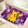 Pokemon Characters Hammock Watercolor Print Non-slip Doormat, Soft Absorbent Floor Rug for Home Decor