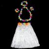 5pc/set Hula Show Hawaii Fancy Dress Costume Set Hawaiian Hula Skirt Grass Skirt  Ladies