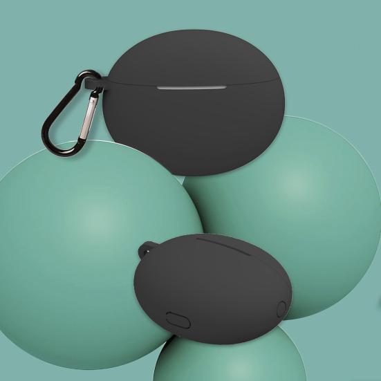 Чехол для наушников Мягкий силиконовый Беспроводные Bluetooth-совместимые Наушники Защитный чехол с карабином для Huawei Freebuds 4/4i