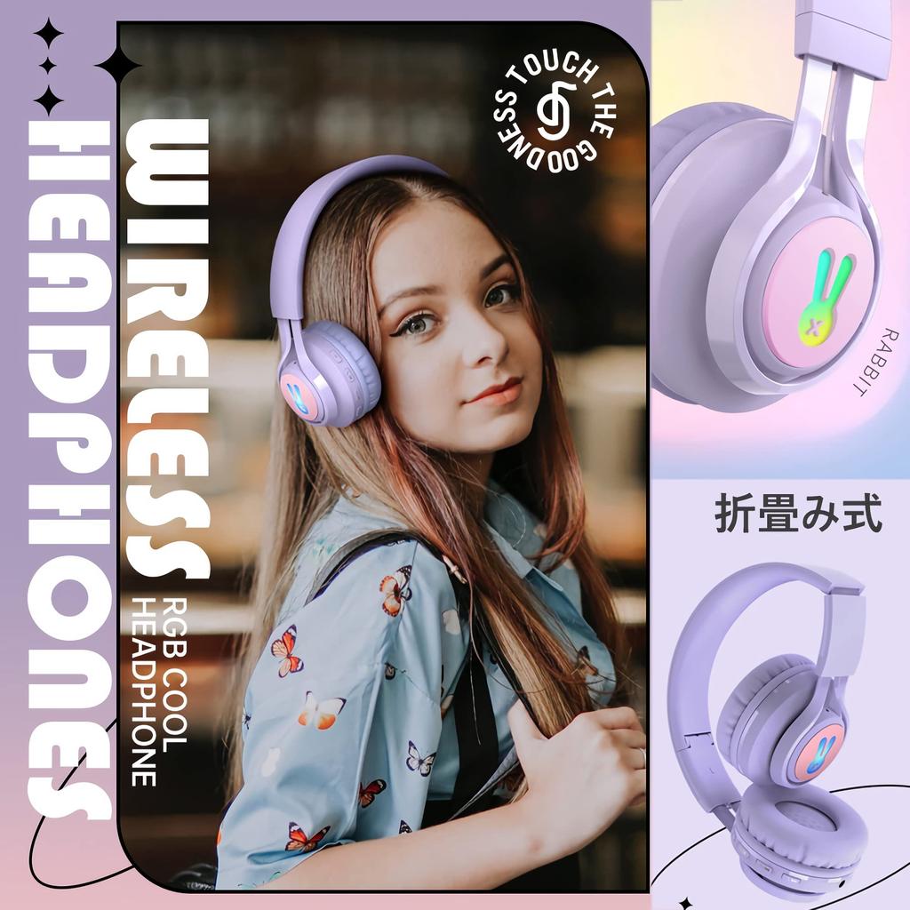 SITOAT Bluetooth 85db Volume Hearing Wireless Headphones with Online Kids Normal Wireless and Wired Dual LED For Suitable for Game Children's
