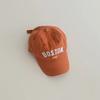 Solid Color Letter Embroidery Baseball Cap Korean Style Children's Sunhat  Kids