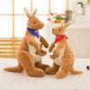Doll Home Decor Mom Baby Kids Parent-Child Toys Stuffed Toy Stuffed Animal Doll Kangaroo Plush Toy