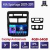 2Din Android Wi-Fi автомобильный радиоприемник мультимедийный видеоплеер для Kia Sportage 2007-2011 навигация GPS головное устройство 4 + 64 ГБ