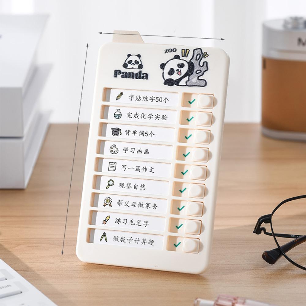 Panda Good Habit Punch Card Capybara Self-discipline Punch Card To Do List