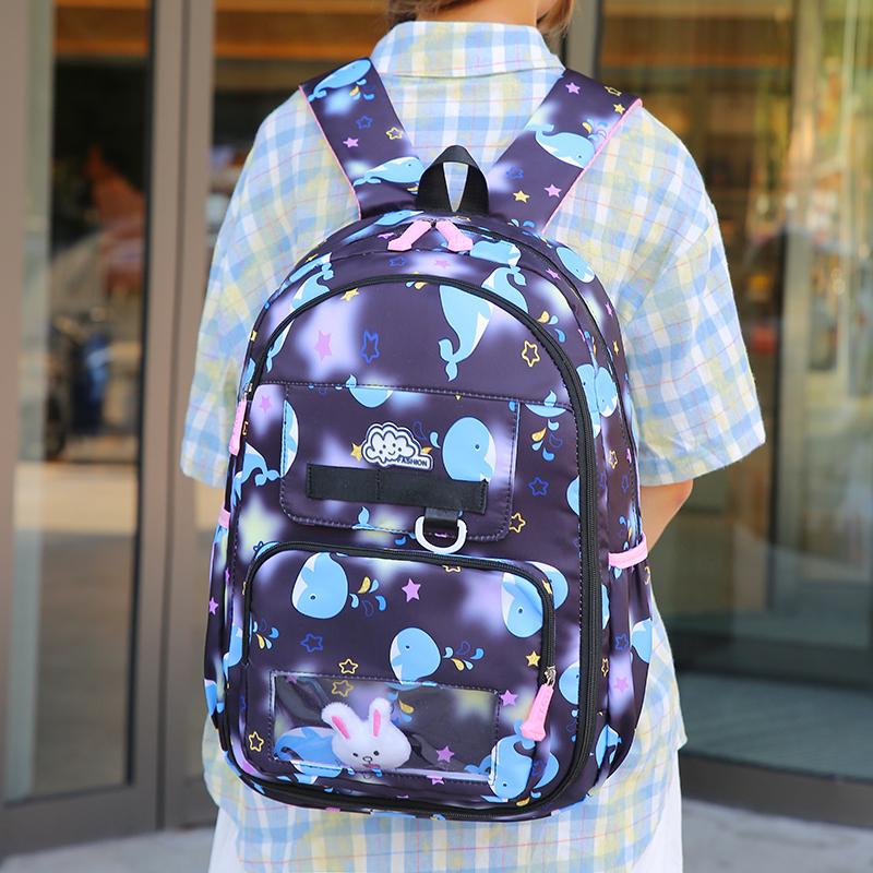 Student Schoolbag Women's Cartoon Backpack Large Capacity Children's Schoolbag