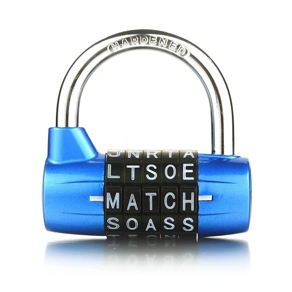Travel Code Password Lock Door Cabinet Drawer Lock Luggage Padlock 5 Letter Combination Padlock