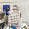 Новинка 2024 года, школьная сумка, женская сумка Ins Mori System, клетчатая сумка на плечо для учащихся средней школы, свежие милые рюкзаки на плечо для девочек